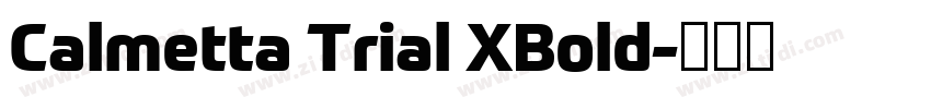 Calmetta Trial XBold字体转换